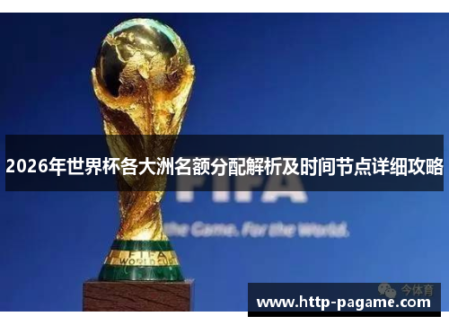 2026年世界杯各大洲名额分配解析及时间节点详细攻略